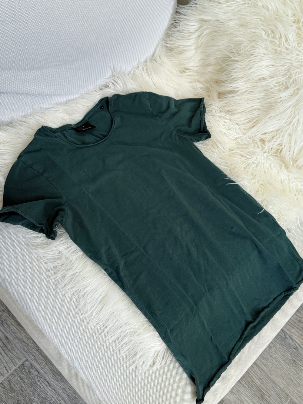 JUNK de LUXE 100% Crewneck Short Sleeve Tee - Dark Green